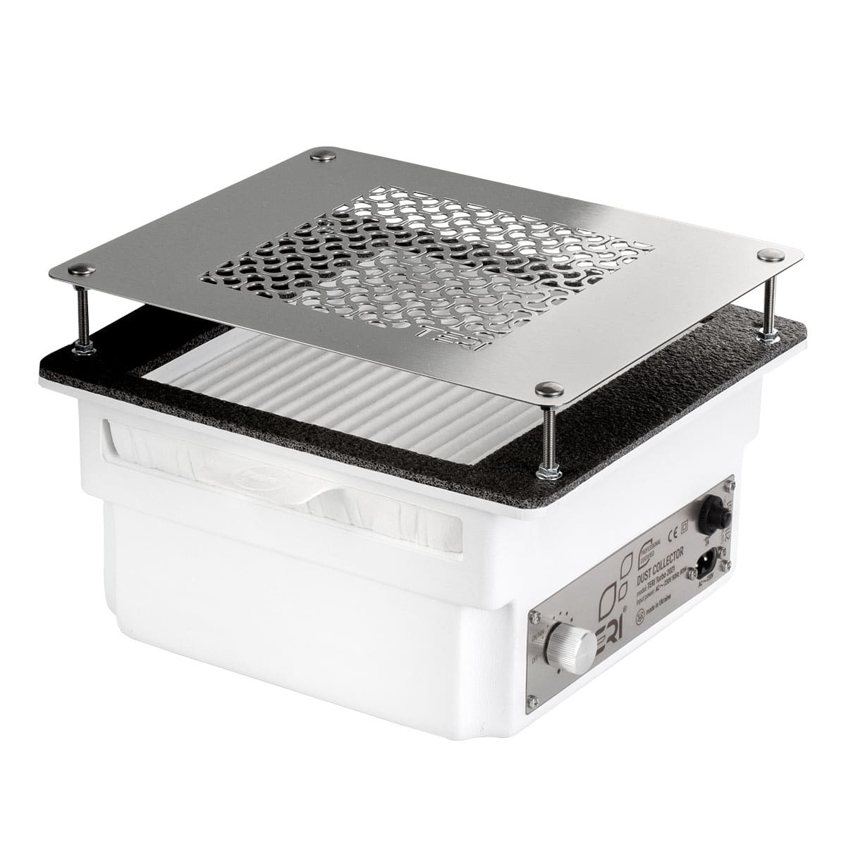 Grille inox 111 argent pour aspirateur encastrable Teri
