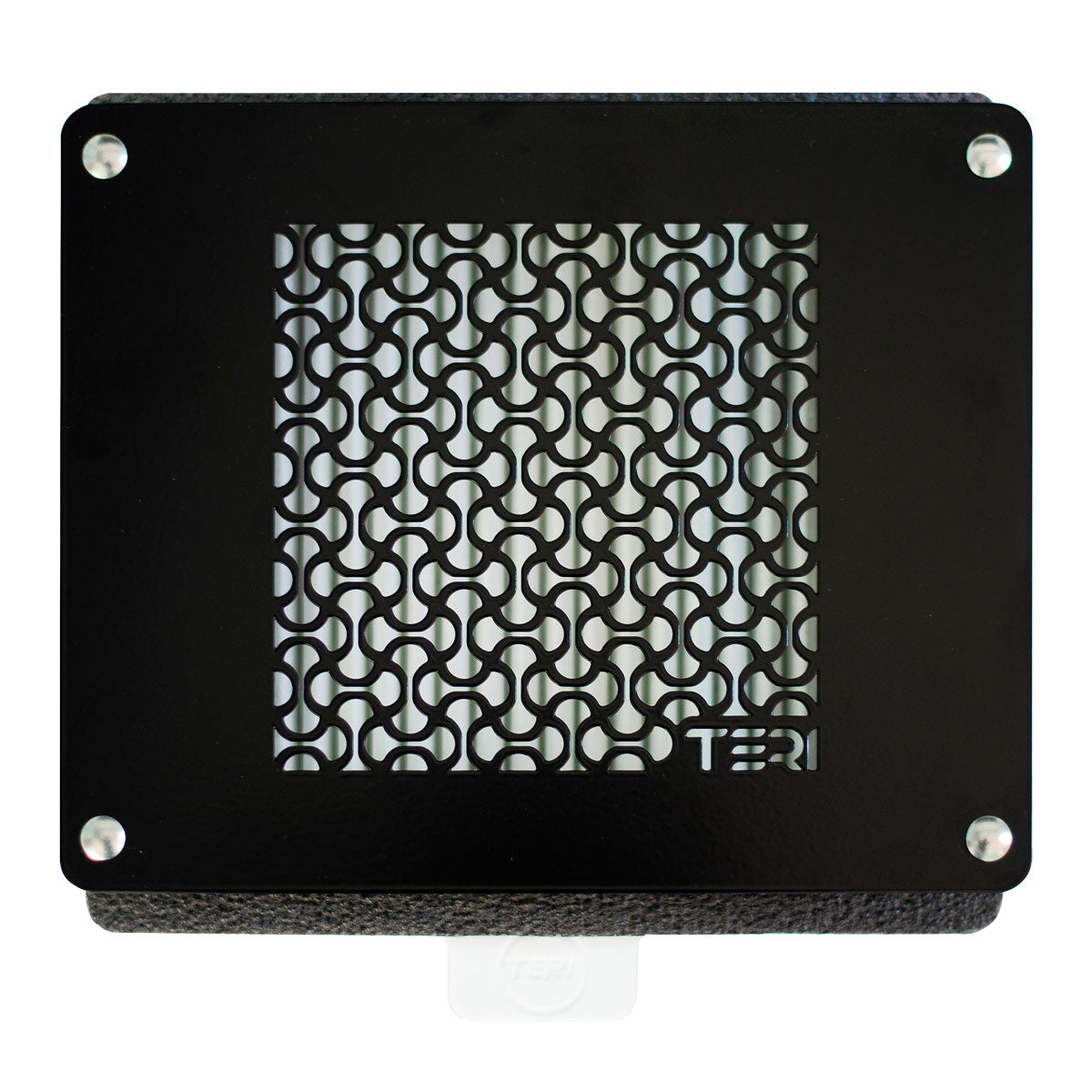 Grille inox 113 noir pour aspirateur encastrable Teri