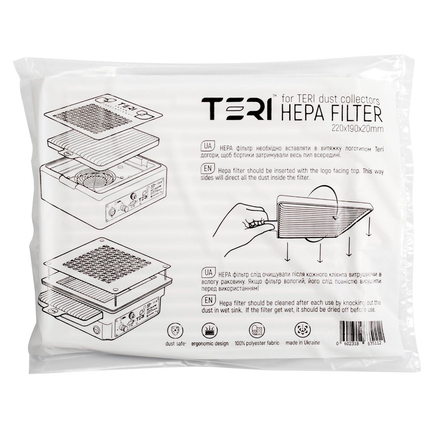 Filtre HEPA universel pour aspirateurs Teri