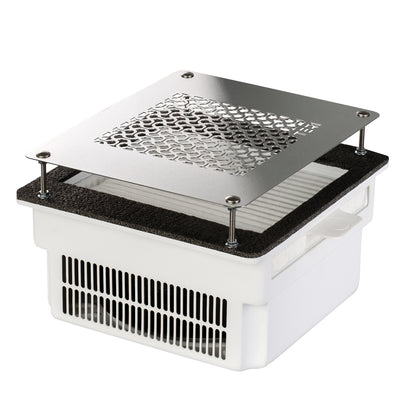 Aspirateur à ongles encastré Teri 800 blanc grille argent