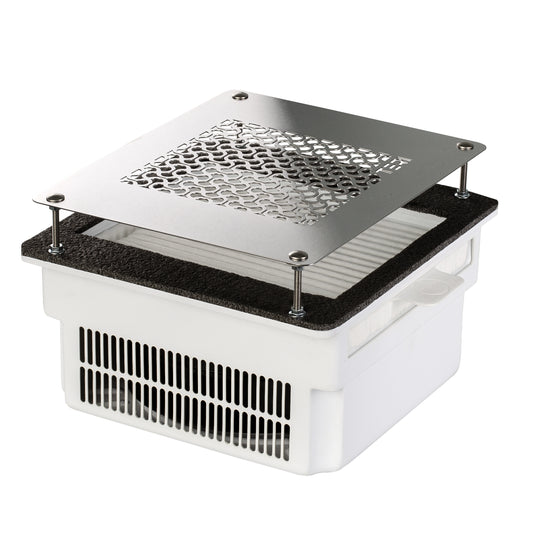 Aspirateur à ongles encastré Teri 800 blanc grille argent