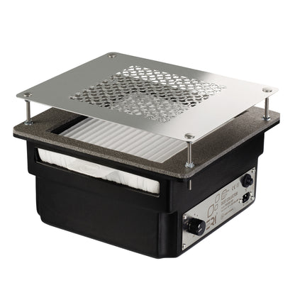 Aspirateur à ongles encastré Teri 800 noir grille argent