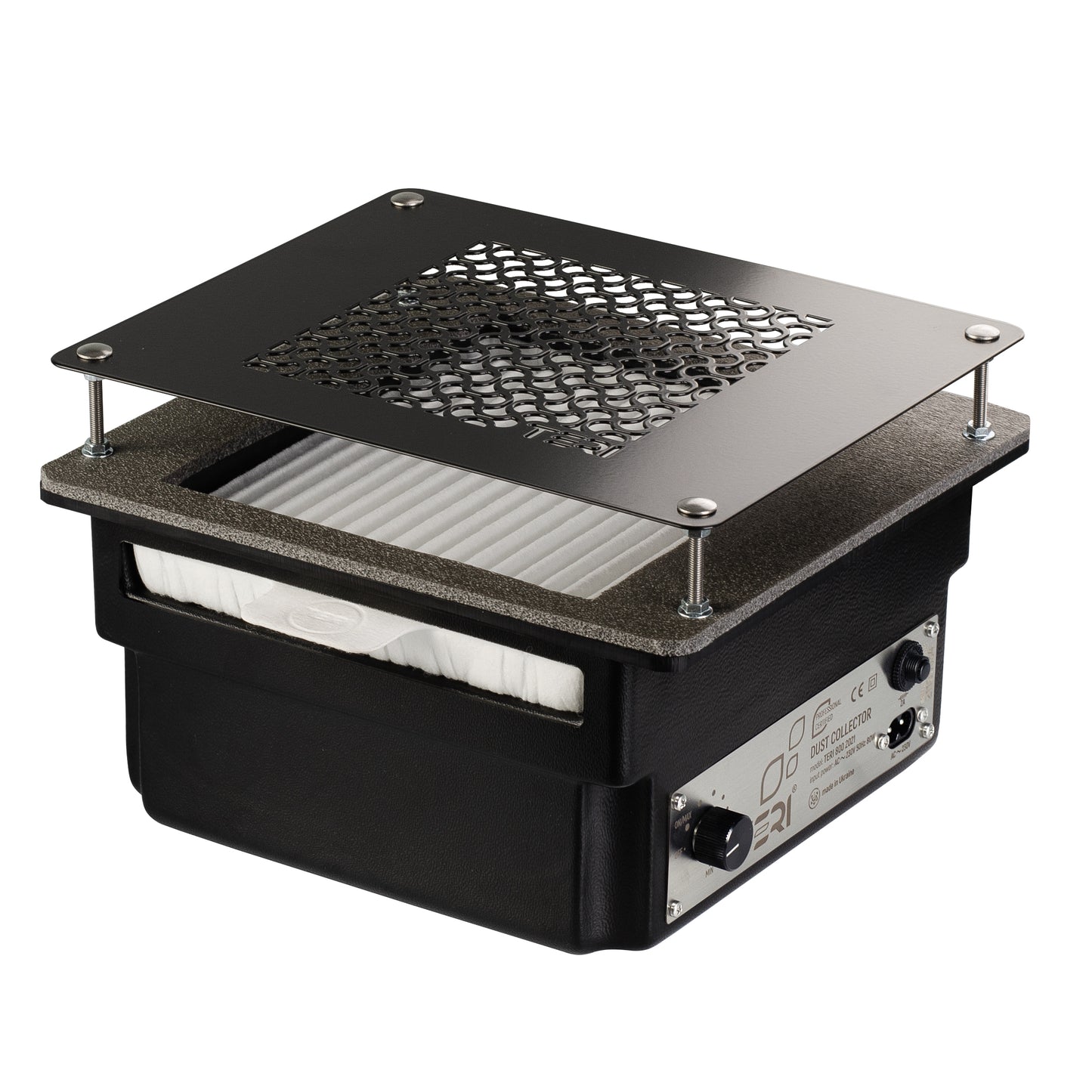 Aspirateur à ongles encastré Teri 800 noir grille noire – vue 2