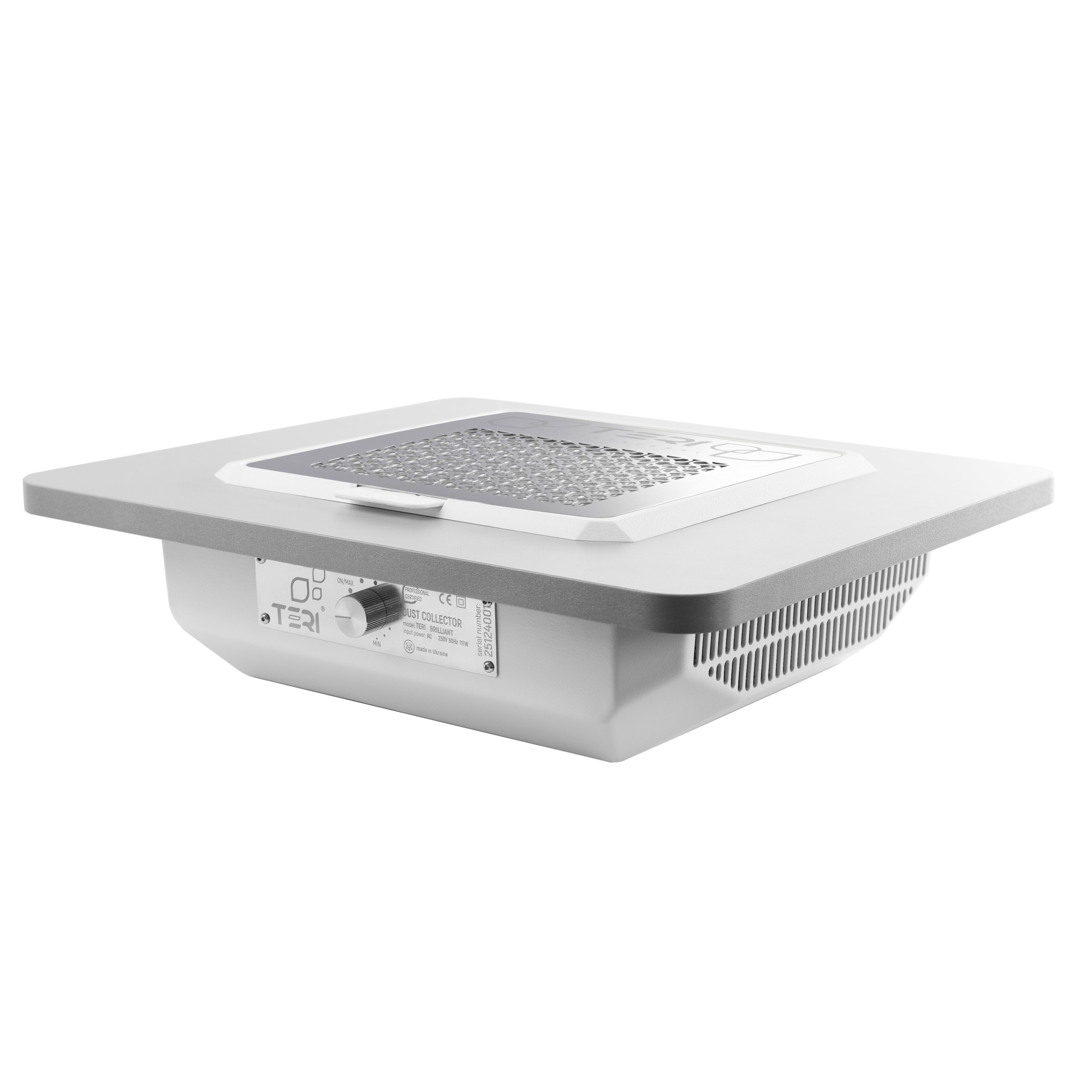 Aspirateur à ongles encastré Teri Brilliant blanc grille argent