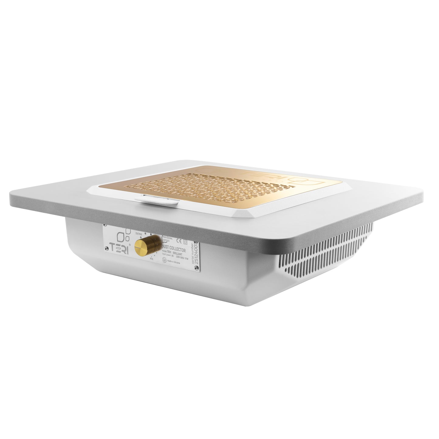 Aspirateur à ongles encastré Teri Brilliant blanc grille or