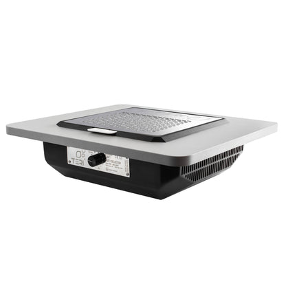 Aspirateur à ongles encastré Teri Brilliant noir grille argent