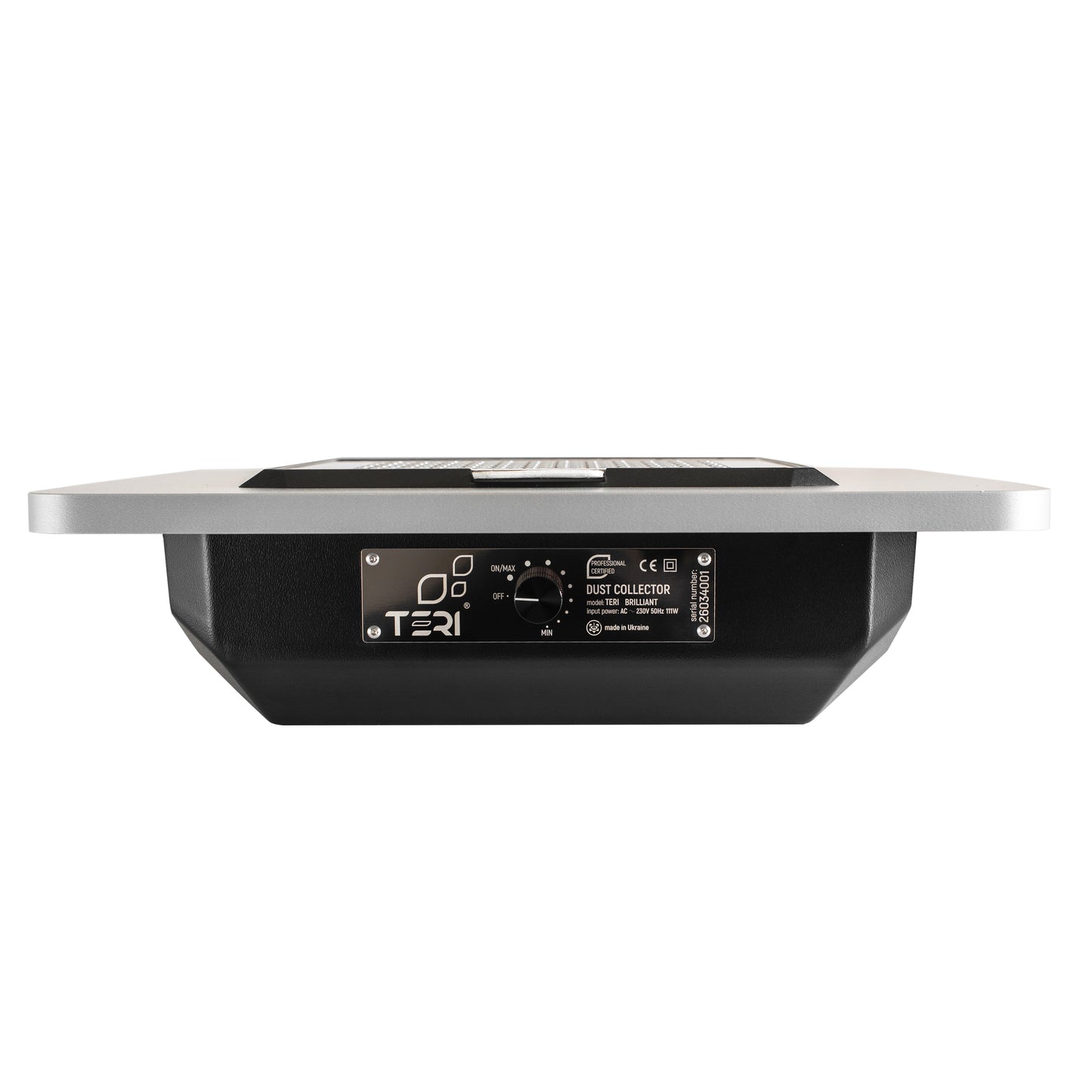 Aspirateur à ongles encastré Teri Brilliant noir grille argent – vue 2