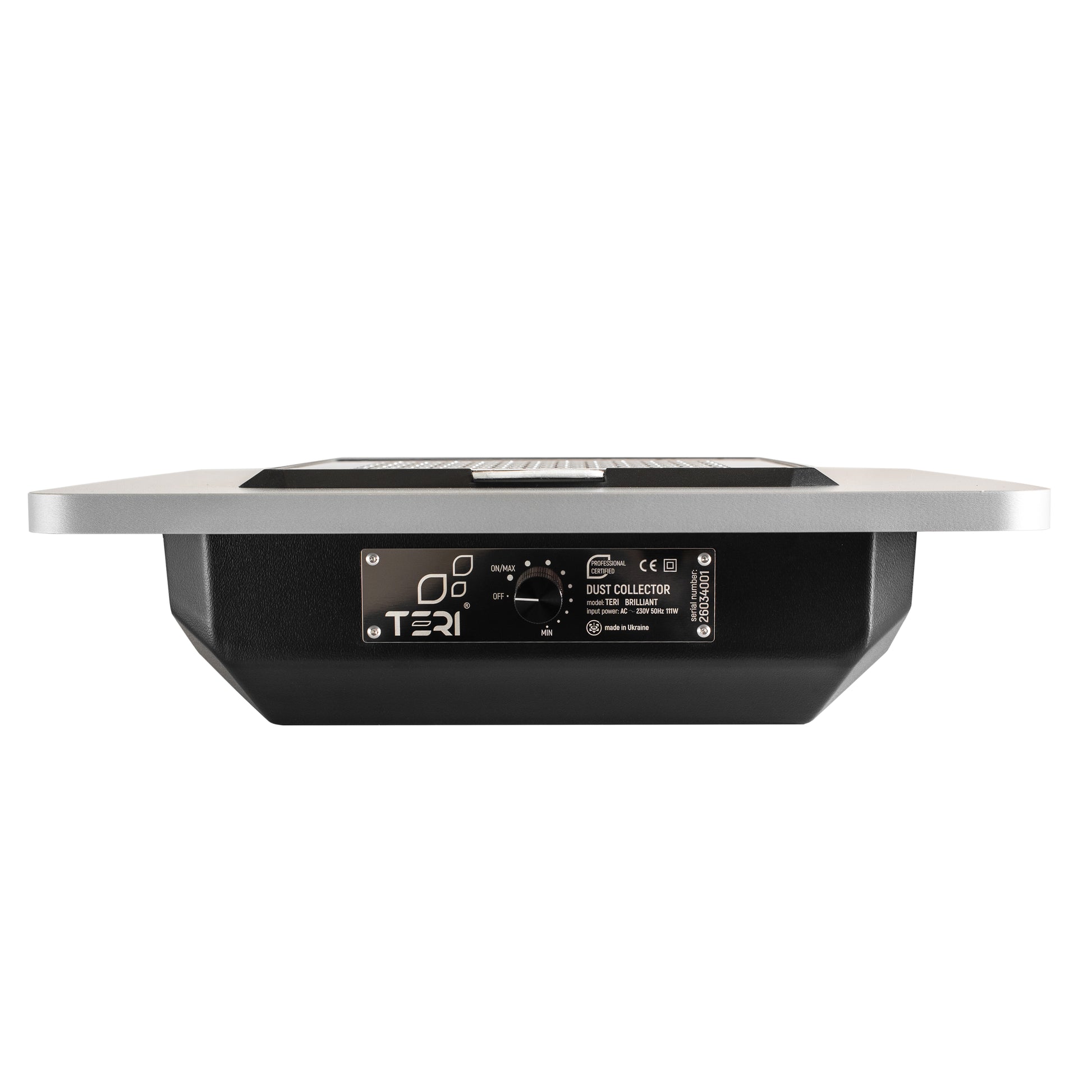 Aspirateur à ongles encastré Teri Brilliant noir grille argent – vue 2