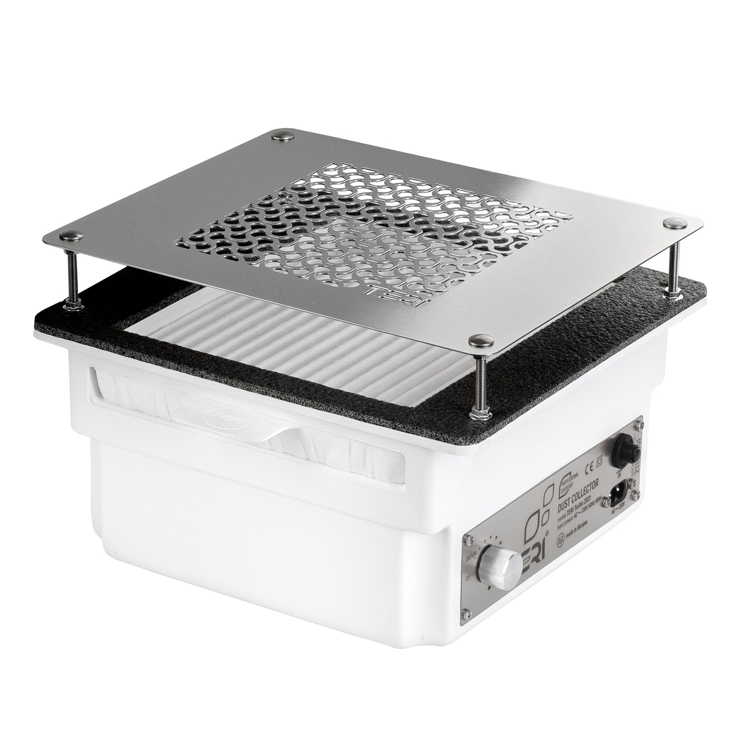 Aspirateur à ongles encastré Teri Turbo blanc grille argent – vue 2