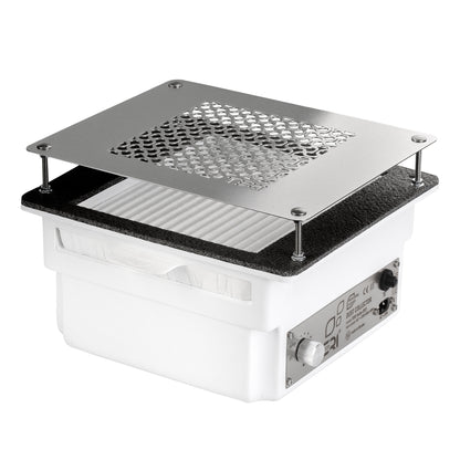 Aspirateur à ongles encastré Teri Turbo blanc grille argent – vue 2