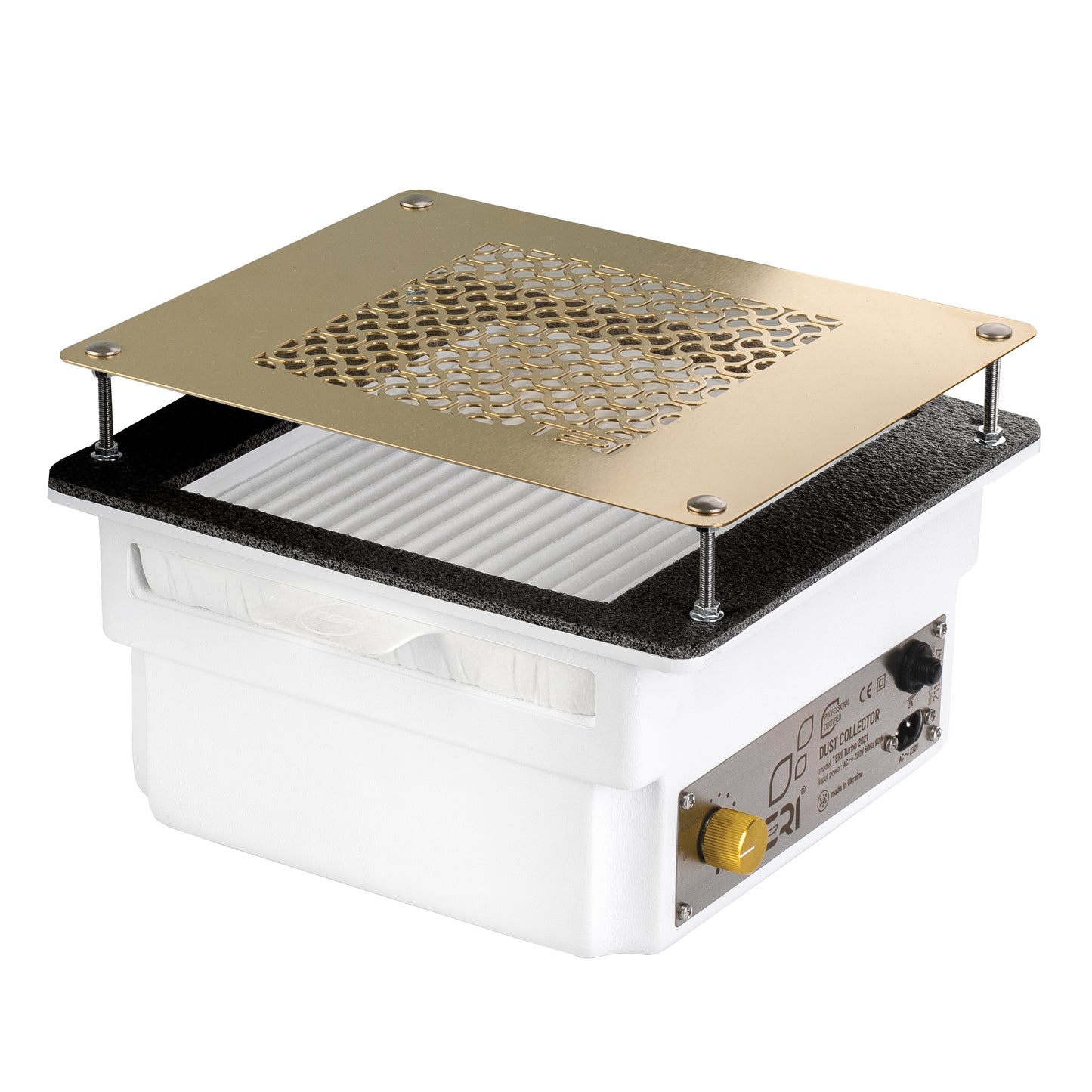 Aspirateur à ongles encastré Teri Turbo blanc grille or – vue 2