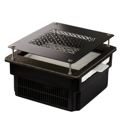 Aspirateur à ongles encastré Teri Turbo noir grille noire – vue 2