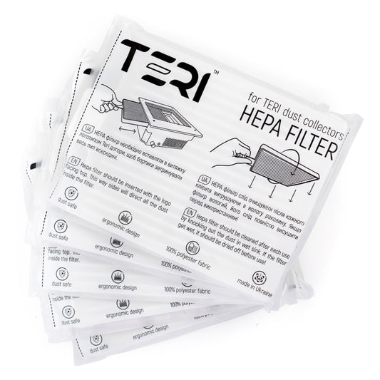 Pack 5 filtres HEPA universels Teri