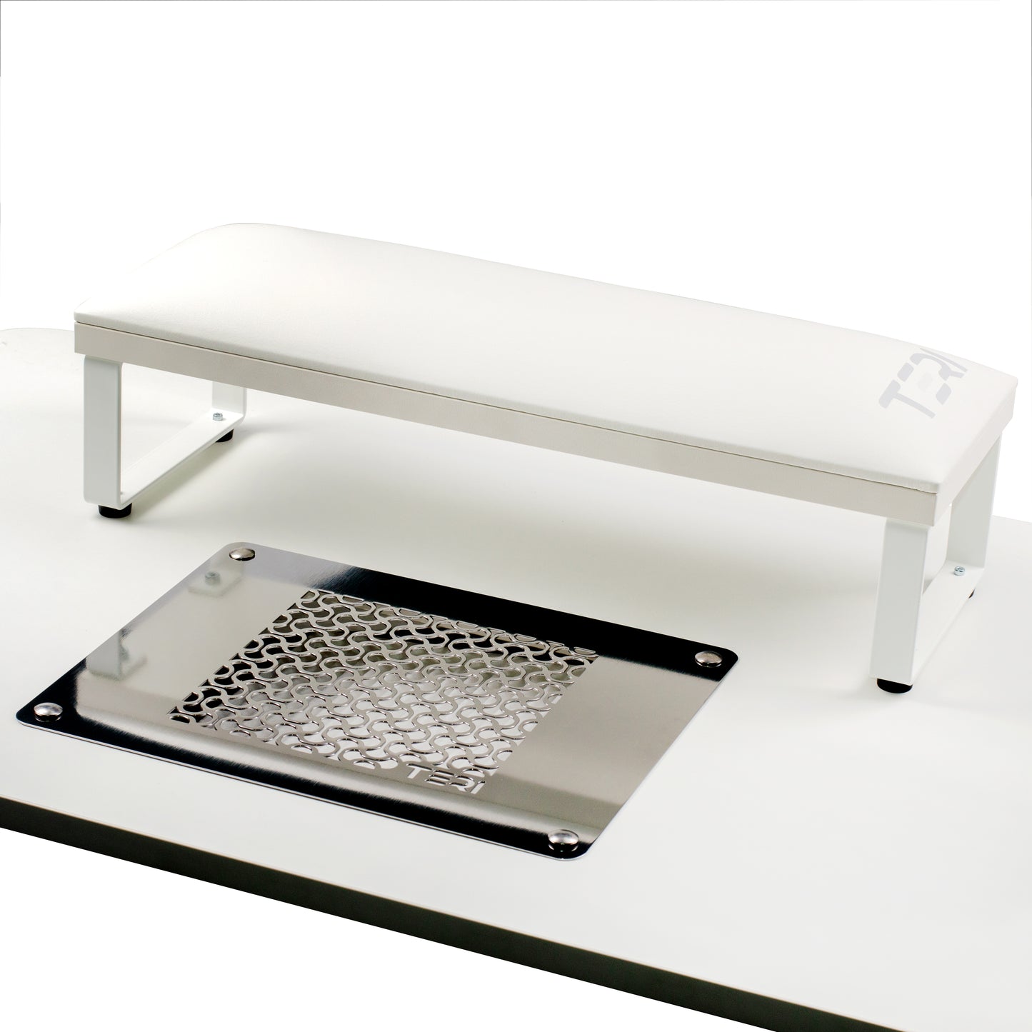 Repose-mains manucure Loft S blanc métal