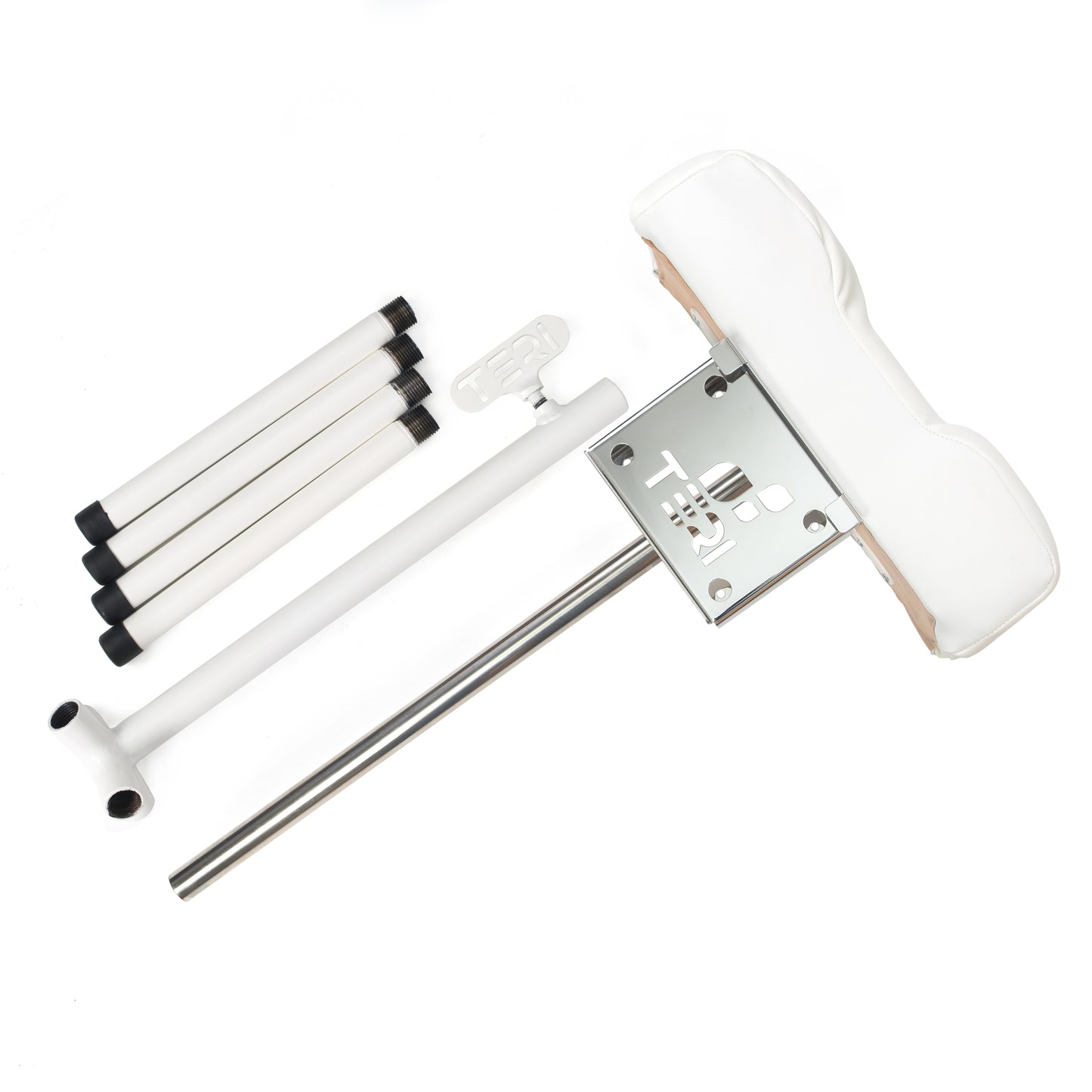 Support pédicure 4 pieds Teri blanc – vue 2