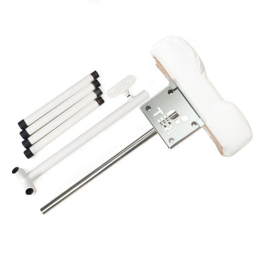 Support pédicure 4 pieds Teri blanc – vue 2